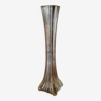 Vase soliflore en verre ancien