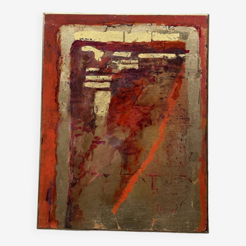 Abstract painting signed, Austria 1978