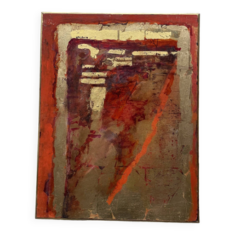 Tableau abstrait signé, Autriche 1978