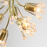 Mid-Century Chandelier by Emil Stejnar for Rupert Nikoll / 1950s Austria / Flower Bouquet Light