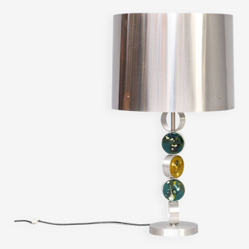 70s Nanny Still D-2095 metal and glass table lamp for Raak Amsterdam