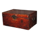 Old Chinese leather trunk
