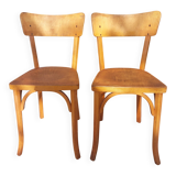 pair of Baumann bistro chairs
