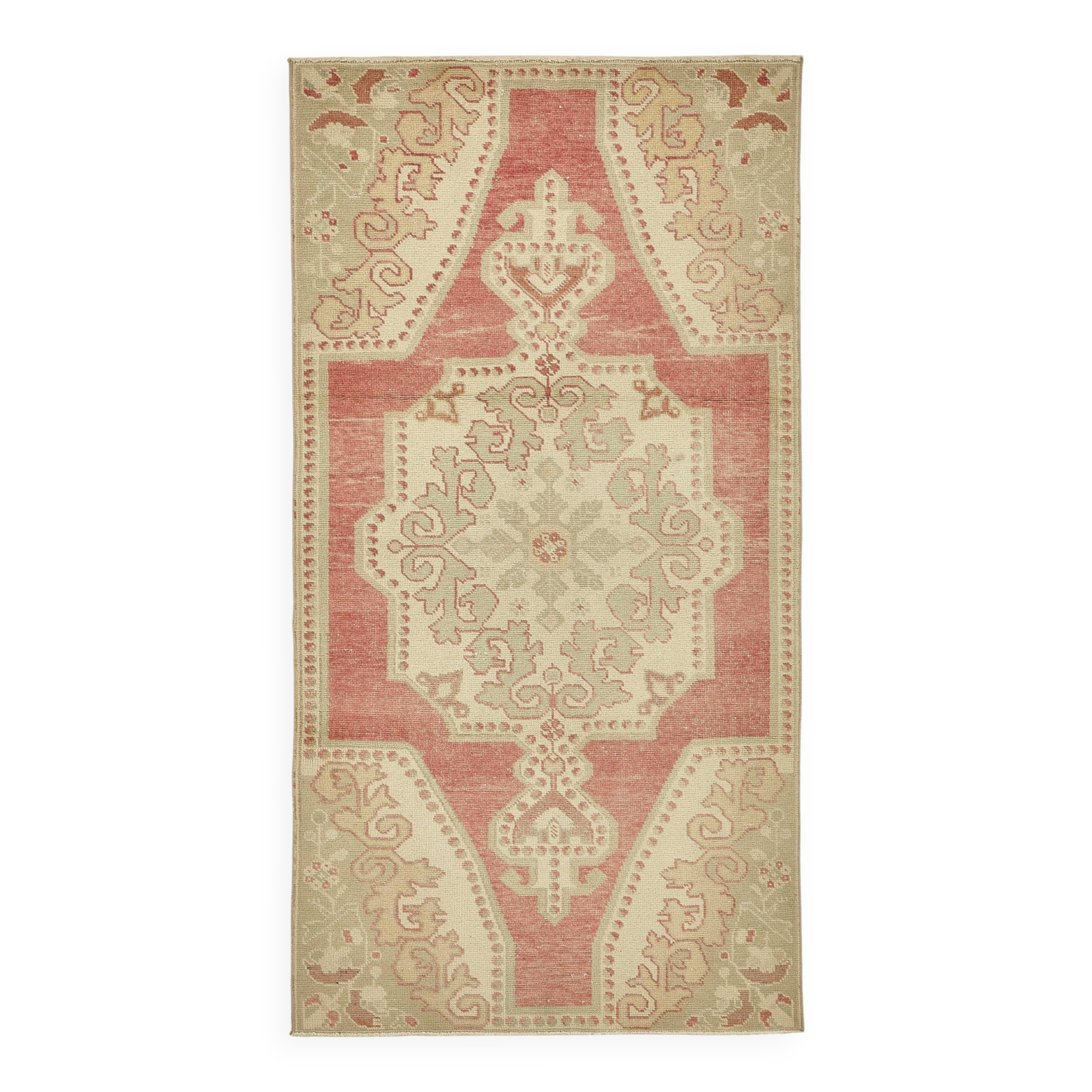 Turkish Vintage Anatolian Rug 110 cm x 208 cm