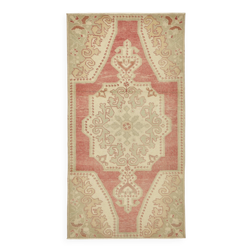 Turkish Vintage Anatolian Rug 110 cm x 208 cm