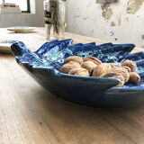 Vallauris blue ceramic sheet dish