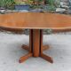 Magnifique table ronde scandinave à rallonge style Regain / Baumann