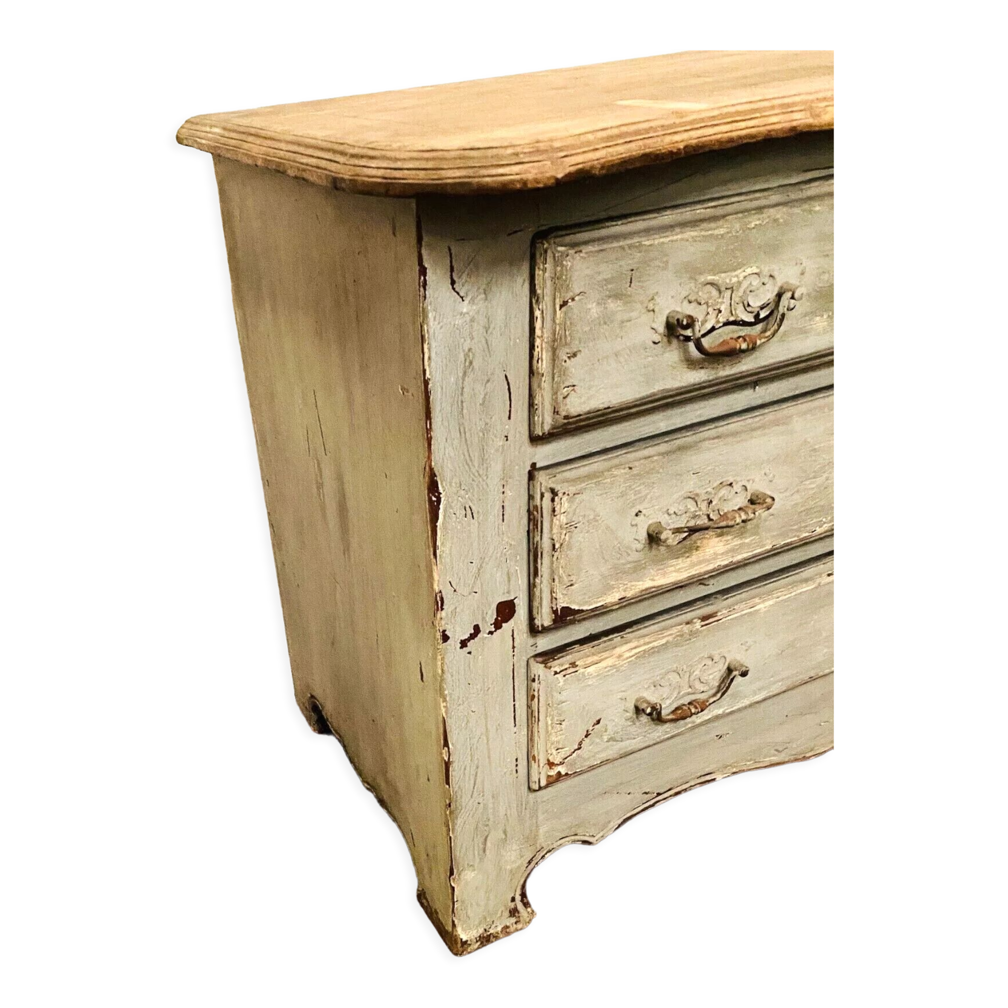 Storage cabinet patinated wood XX Century