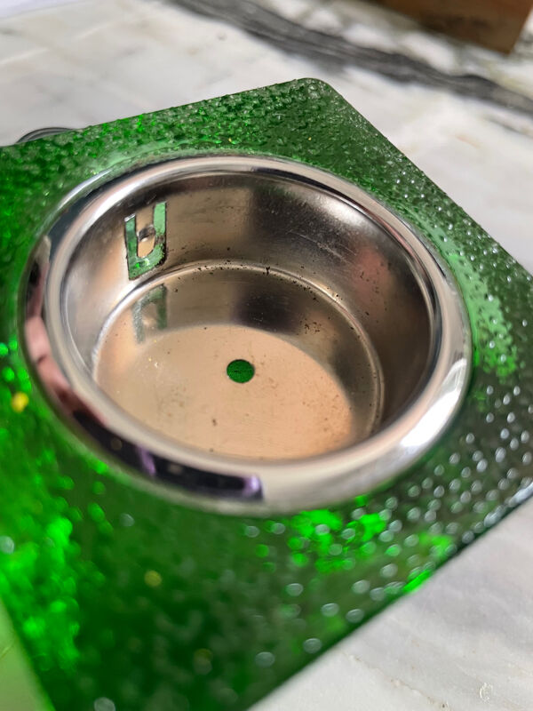 Briquet  « glaçon » en verre de Murano, d’Antonio Imperatore