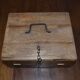 Wooden cigar box with accessory