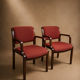 Paire fauteuils tweed teck Comforto