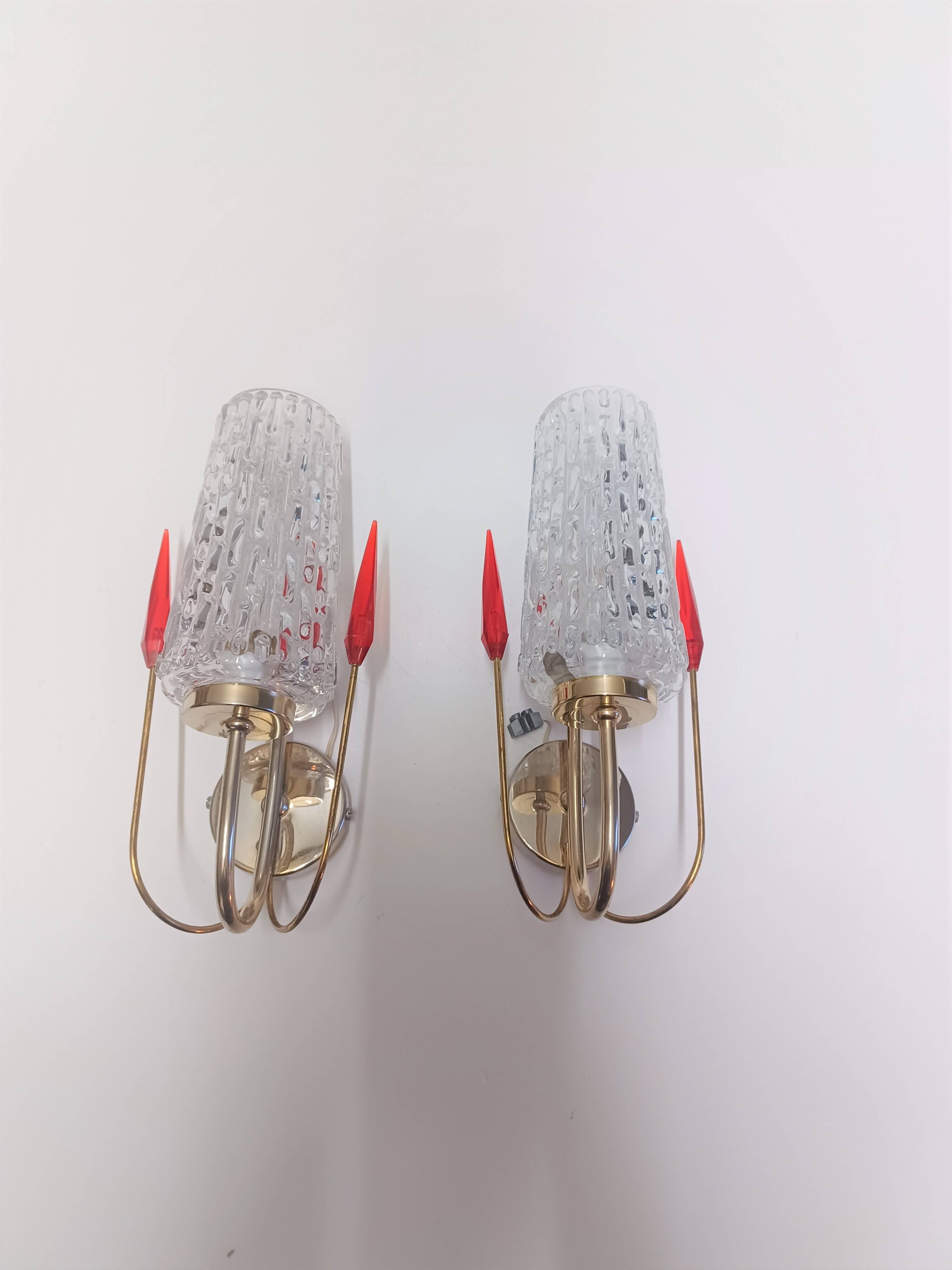 Pair of wall sconces 1960