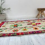Tapis berbère marocain artisanal 203 x 104 CM