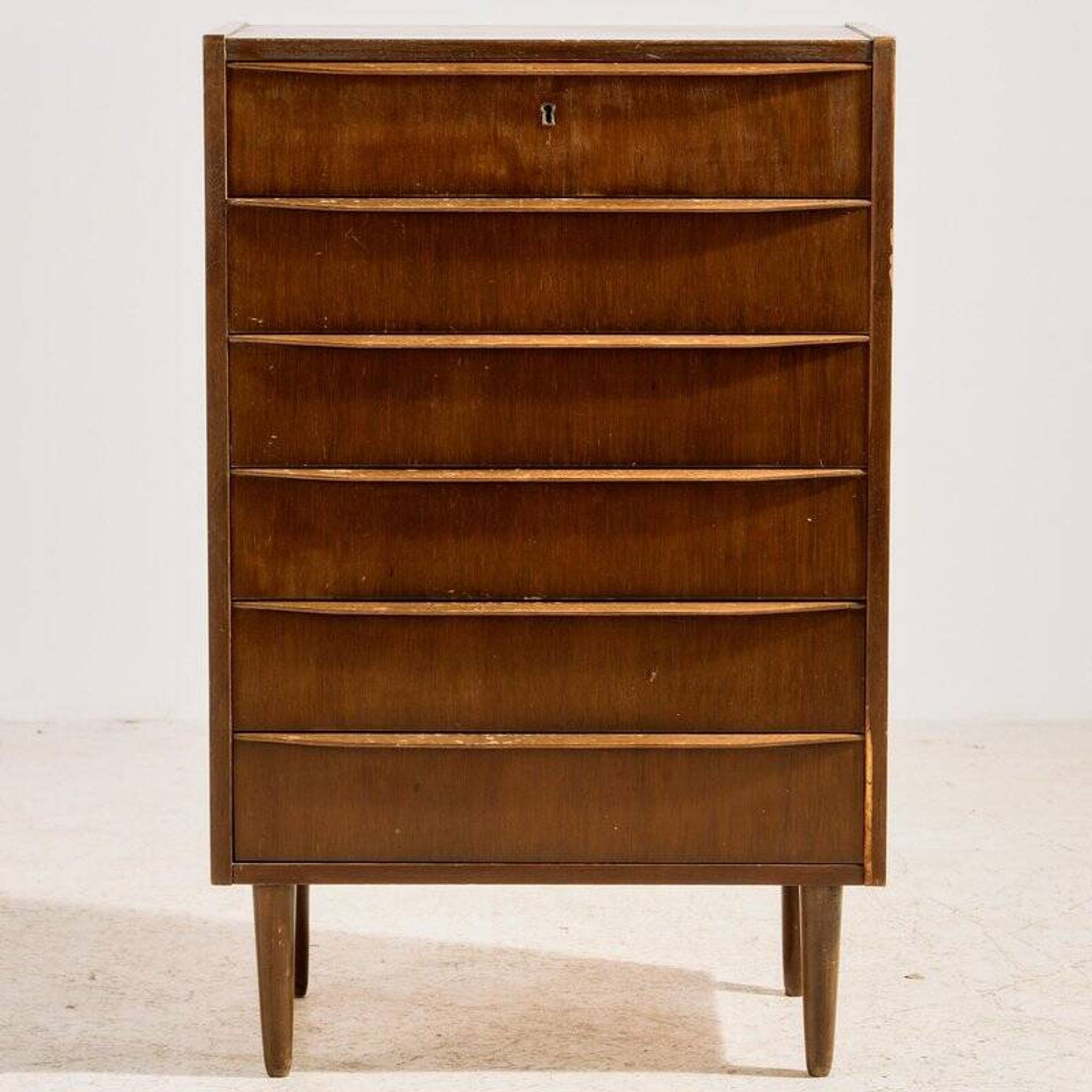 Teak Dresser with Six Drawers, 1960s