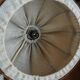 3 70s pendant lights - fabric and rattan