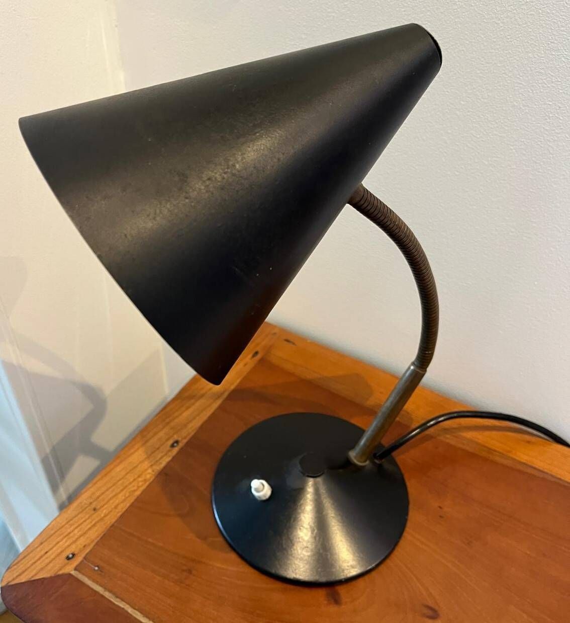 Adjustable black desk lamp mid-century (1950-1960) Helo Leuchten