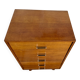 Vintage honey oak chest of drawers – Compass legs