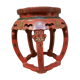 Red Chinese stool