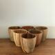 Ensemble de 6 gobelets en bois