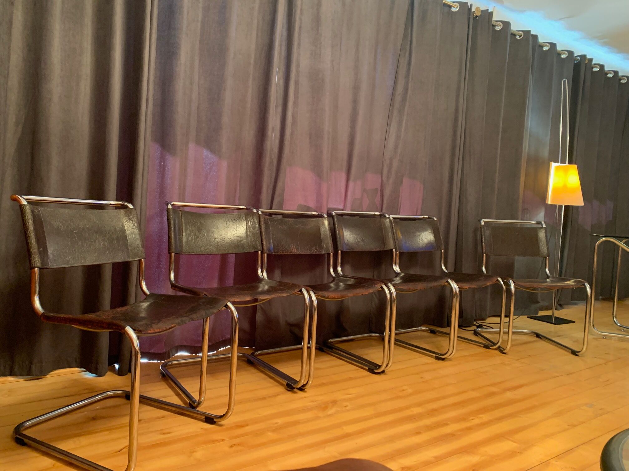 A set of six S33 chairs by Mart Stam, Thonet, Germany, 1960s.