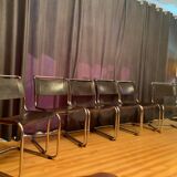 A set of six S33 chairs by Mart Stam, Thonet, Germany, 1960s.