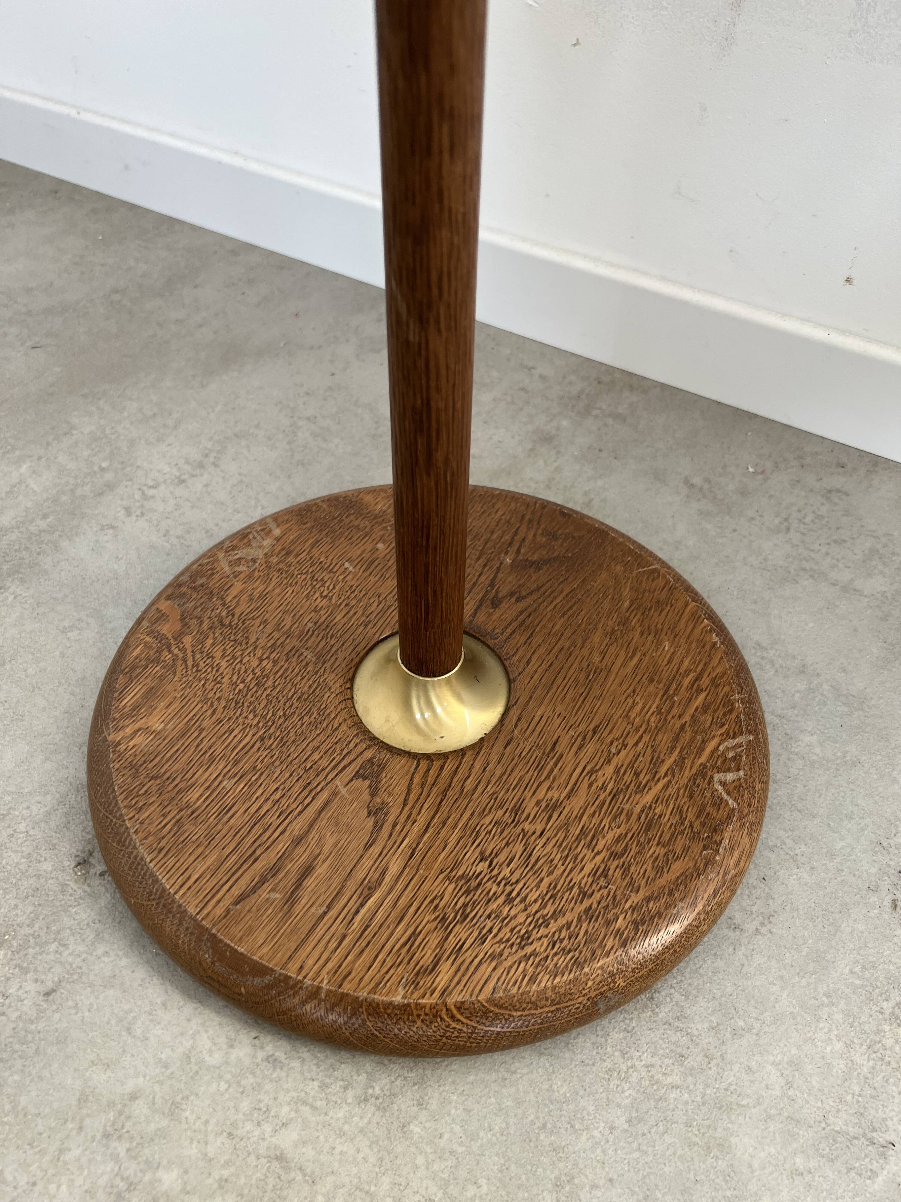 2 old adjustable floor lamps temde design in vintage scandinavian solid teak