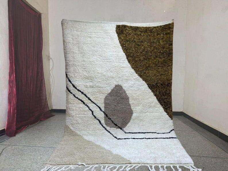 Tapis Beni Ouarain berbère en laine