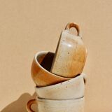Lot de tasses en grès