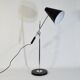 Adjustable desk lamp large model chrome and black, 71 cm.
