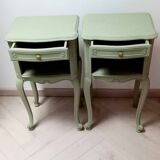 Pair of antique bedside tables