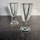 Vintage glass candlestick holders – Scandinavian design
