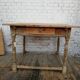Square farmhouse table, vintage