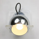 Vintage italian chrome eyeball wall lamp