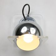Vintage italian chrome eyeball wall lamp
