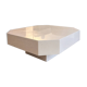 Table basse laquée crème David Lange