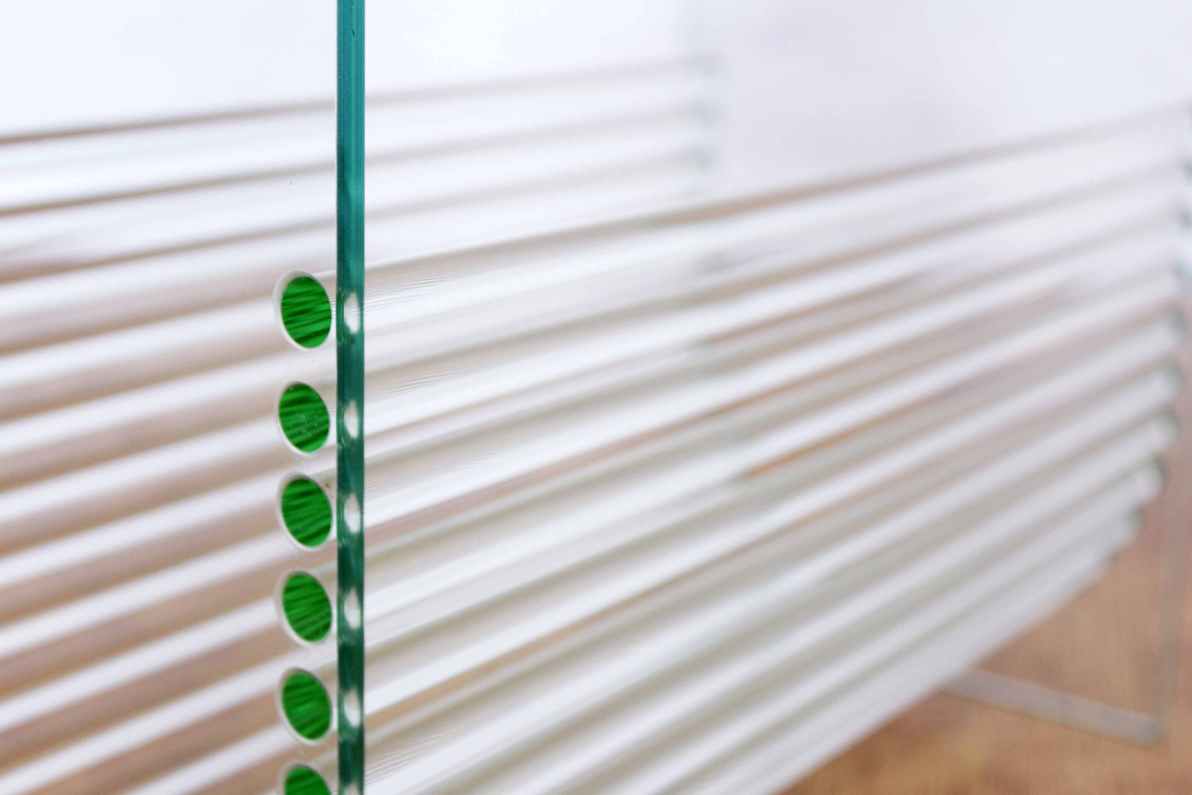 Marais International glass magazine rack
