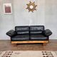 Canape seltz orme et cuir design 1960