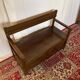 Petit banc-coffre vintage en hêtre
