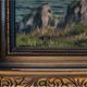 Oli painting in golden frame