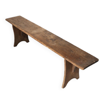 Banc rustique en bois 1890