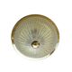 Large vintage ceiling lamp, glass and brass 60s