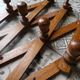 wooden coat holder accordion