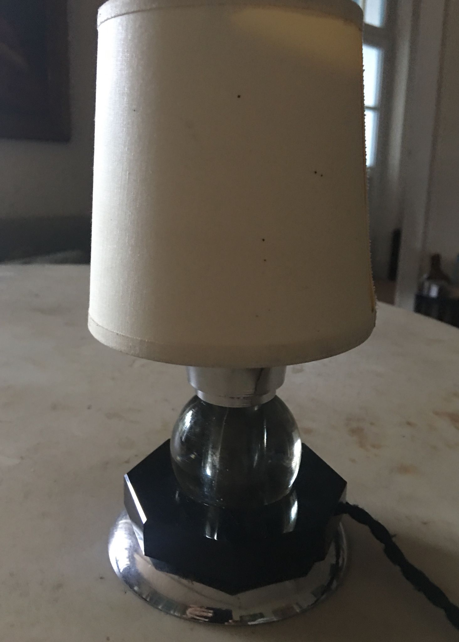 Pair art deco lamps