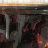 Lucite tray and vintage brass