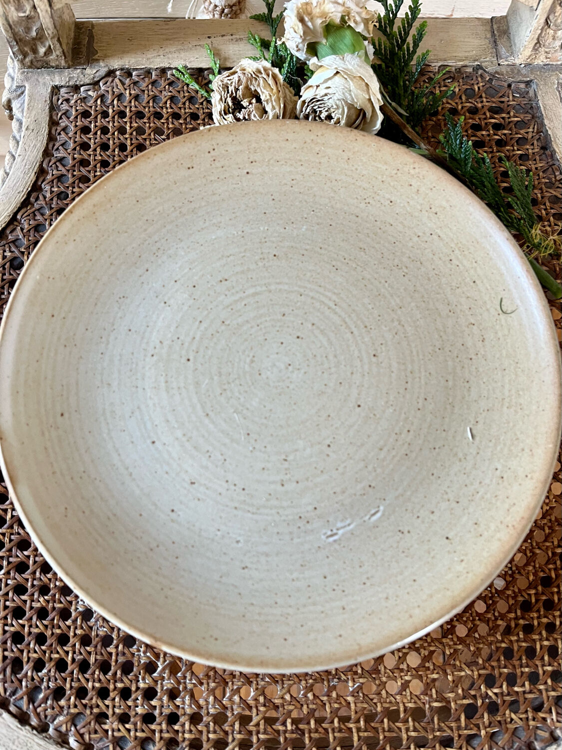 Set of 4 vintage stoneware plates