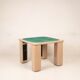 Pierluigi Molinari Lacquered Wood and Green Felt Game Table for Pozzi 1970