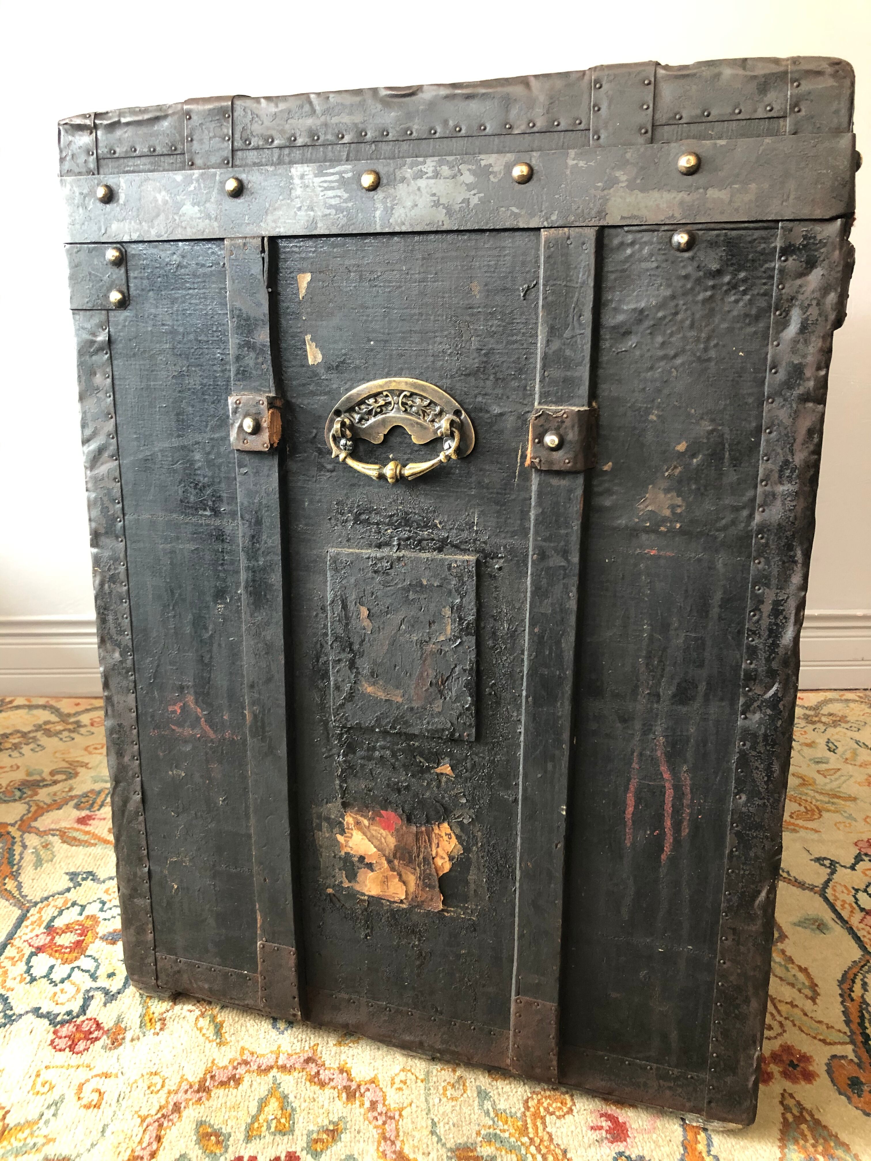 Ancient travel trunk