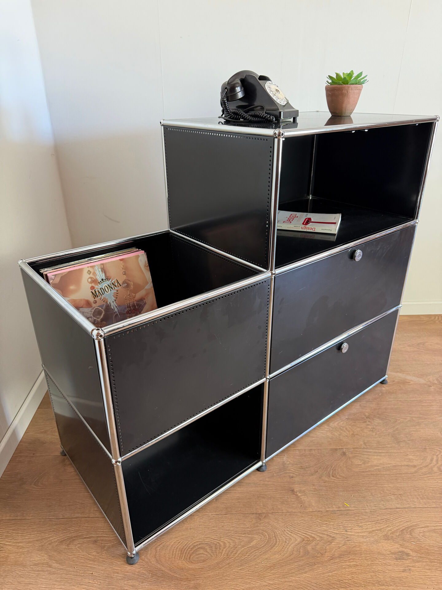 Meuble modulable USM Haller noir