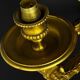 A pair of important gilt bronze wall sconces, Louis XVI style, 19th century.