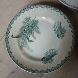 3 old Terre de fer plates